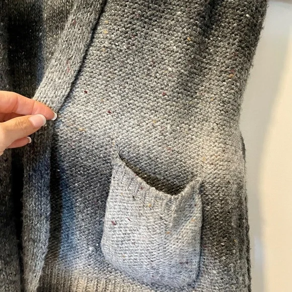 Cache Grey sweater wrap with belt - Picture 5 of 5